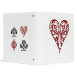hearts 3 ring binders