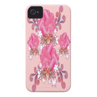 Hearts Bouquet Iphone 4 Cases