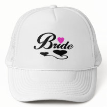 Hearts Bride T-shirts and Gifts Trucker Hats