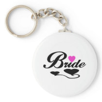 Hearts Bride T-shirts and Gifts Key Chain