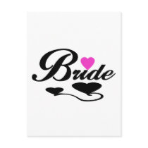 Hearts Bride T-shirts and Gifts Postcards