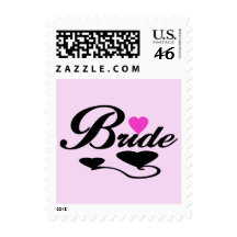 Hearts Bride T-shirts and Gifts Stamp