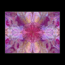 Hearts & Butterflies Abstract postcards