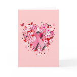 HEARTS, BUTTERFLIES AND PINK RIBBON cards