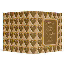 Hearts - Chocolate Peanut Butter Vinyl Binders