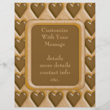 Hearts - Chocolate Peanut Butter Flyer Design