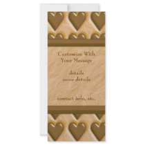 Hearts - Chocolate Peanut Butter Custom Rack Cards