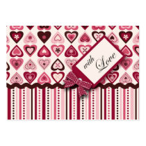 Hearts Confection Gift Tag business cards