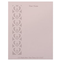 Hearts Cutout Letterhead Design