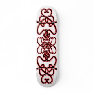 Hearts Design Skateboard skateboard