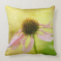 Heart's Desire Coneflower Pillow by Lois Bryan pillows