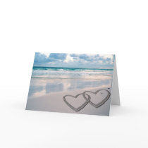 Hearts Drawn in the Sand cards by beverlytazangel Hearts Drawn in the Sand cards