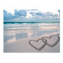 Hearts Drawn in the Sand Post Cards