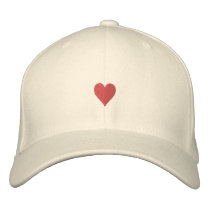 Hearts Embroidered Hat embroidered hats by silhouette_emporium Hearts Embroidered Hat embroidered hats