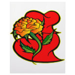 Hearts &amp; Flower #0033 Personalized Letterhead