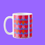 Hearts & Flower Design Coffee Mug mugs