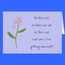 Hearts flower, He loves me,he loves me not,he ... cards