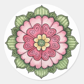Hearts Flower - Stickers