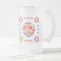 HEARTS & FLOWERS FOR THE LADIES! 16oz. STEIN mugs