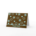 Hearts & Flowers Thank You! cards