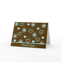Hearts & Flowers Thank You! cards by LynnMariep Hearts & Flowers Thank You! cards