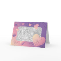 Hearts frame cards