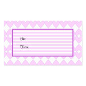 Hearts gift tag profilecard