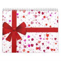 Hearts Gift Wrap Calendar