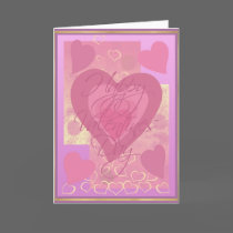 Hearts Happy Valentines Day cards