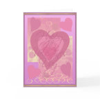 Hearts Happy Valentines Day card