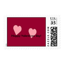 hearts, Happy Valentines day! stamp
