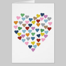 Hearts Heart Multi White cards