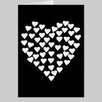 Hearts Heart White on Black cards