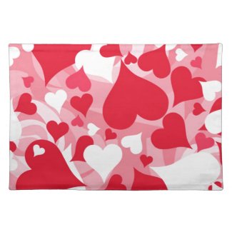 Hearts, Hearts, and More Hearts Place Mat