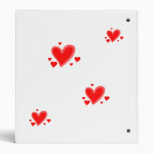 hearts, hearts, hearts, hearts, hearts, hearts,... 3 ring binders