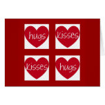 Hearts, Hugs and Kisses Greeting Card