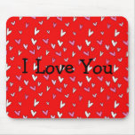 Hearts I Love You Mousepad mousepads
