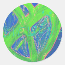 Hearts in Helskini Round Sticker