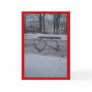 Hearts in snow greeting card
