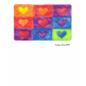hearts in squares t-shirts