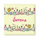 Hearts in the Clouds Customizable Magnet