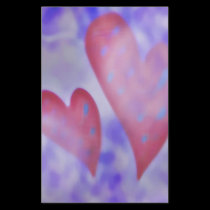 hearts in the clouds stationery