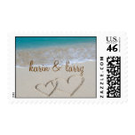 Hearts in the Sand - Personalized postage