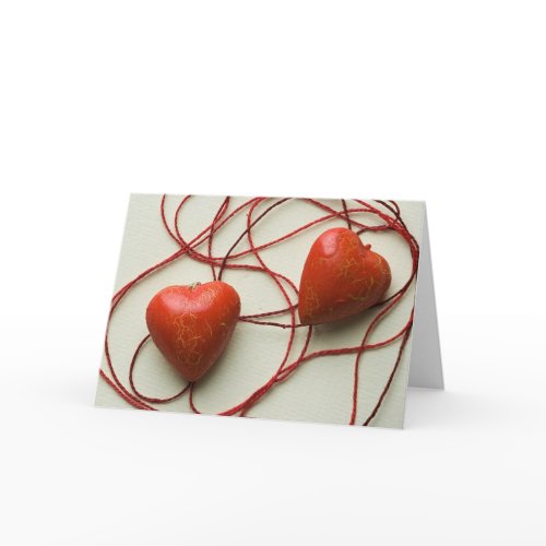 Hearts in the web card