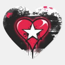 Hearts Inked Heart Sticker
