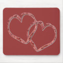 Hearts Intertwined - Customized mousepads