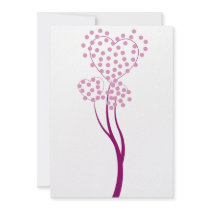 hearts custom invitation