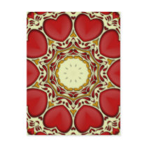 Hearts kaleidoscope postcards