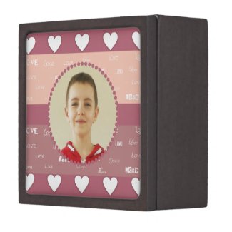 Hearts & Love Photo Frame Valentine Jewelry Box Premium Gift Boxes