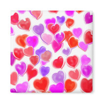 Hearts magnet by SuzeeQ Hearts magnet